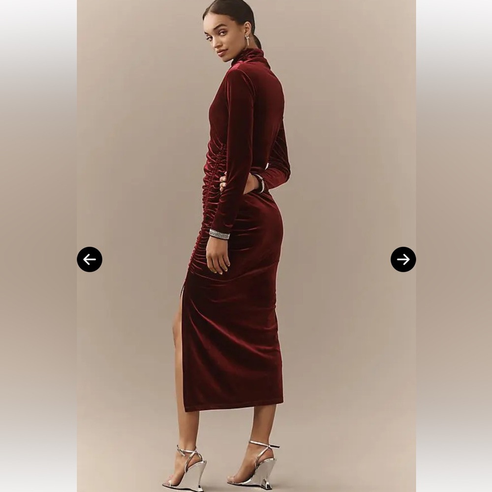 Anthropologie The Maya Dress: Velvet Long-Sleeve Edition NWT - Picture 5 of 6